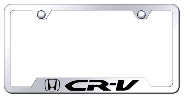 Honda CRV Stainless Steel Notched Laser Etched License Frame - GF.CRV.EC