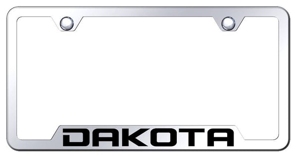 Dodge Dakota Stainless Steel Notched Laser Etched License Frame - GF.DAK.EC