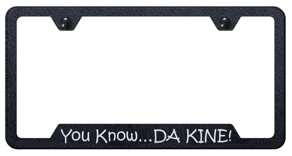 DA KINE Cut-Out Frame - Laser Etched Rugged Black License Plate Frame - GF.DAKINE.ERB