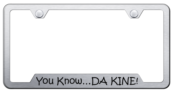 DA KINE Cut-Out Frame - Laser Etched Brushed License Plate Frame - GF.DAKINE.ES