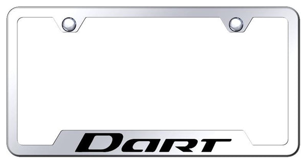 Dodge Dart Stainless Steel Notched Laser Etched License Frame - GF.DART.EC