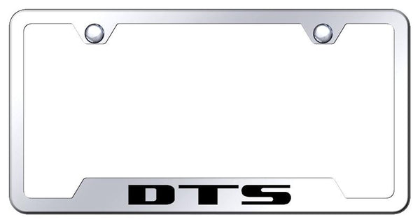 Cadillac DTS Stainless Steel Notched Laser Etched License Frame - GF.DTS.EC