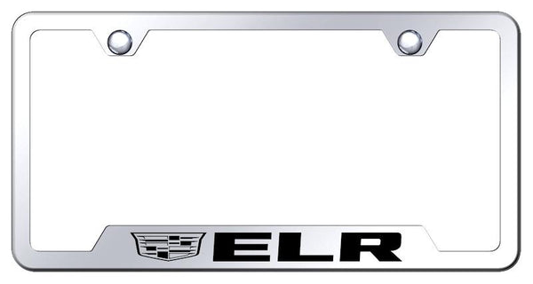 Cadillac ELR Stainless Steel Notched Laser Etched License Frame - GF.ELR3.EC