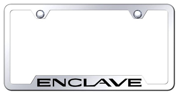 Buick Enclave Stainless Steel Notched Laser Etched License Frame - GF.ENC.EC