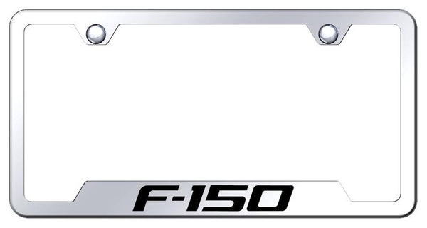 Ford F-150 Stainless Steel Notched Laser Etched License Frame - GF.F15.EC