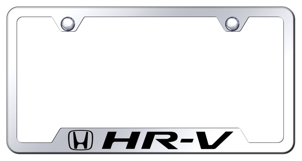 Honda HR-V Cut-Out Frame - Laser Etched Mirrored License Plate Frame - GF.HRV.EC