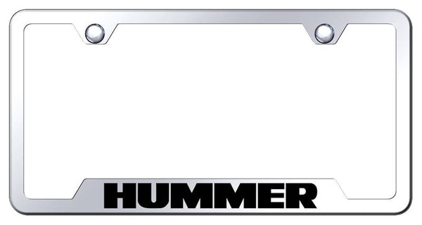 Hummer Hummer Stainless Steel Notched Laser Etched License Frame - GF.HUM.EC