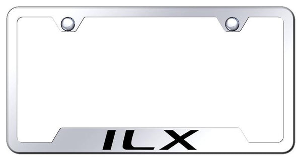 Acura ILX Stainless Steel Notched Laser Etched License Frame - GF.ILX.EC