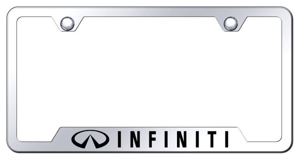 Infiniti Infiniti Stainless Steel Notched Laser Etched License Frame - GF.INF.EC