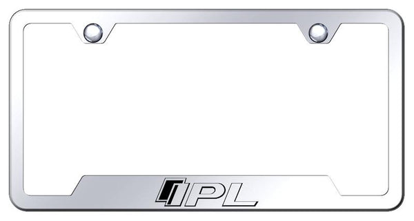 Infiniti IPL Stainless Steel Notched Laser Etched License Frame - GF.IPL.EC