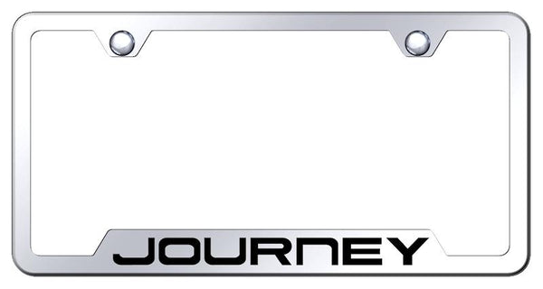 Dodge Journey Stainless Steel Notched Laser Etched License Frame - GF.JOU.EC