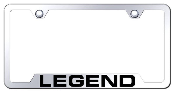 Acura Legend Stainless Steel Notched Laser Etched License Frame - GF.LEG.EC