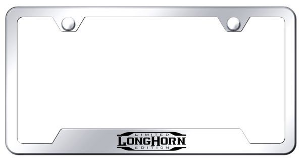 RAM Longhorn Limited Edition Cut-Out Frame - Etched Mirrored License Plate Frame - GF.LHLE.EC