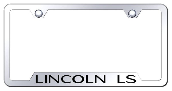 Lincoln Lincoln LS Stainless Steel Notched Laser Etched License Frame - GF.LLS.EC