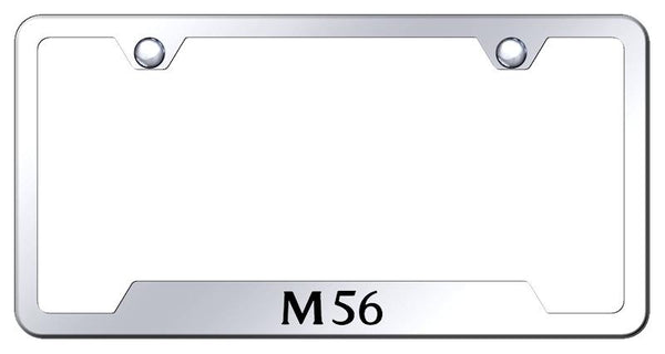 Infiniti M56 Stainless Steel Notched Laser Etched License Frame - GF.M56.EC