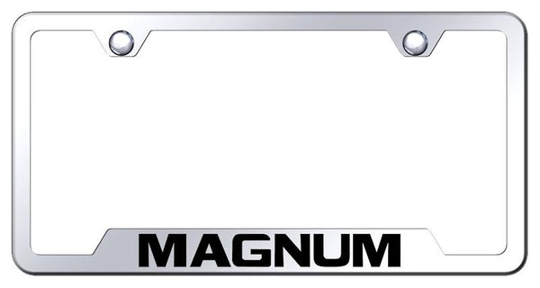 Dodge Magnum Stainless Steel Notched Laser Etched License Frame - GF.MAG.EC