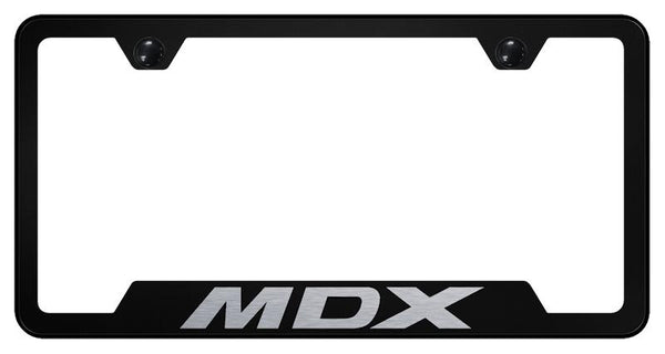 Acura MDX Black Notched Laser Etched License Frame - GF.MDX.EB