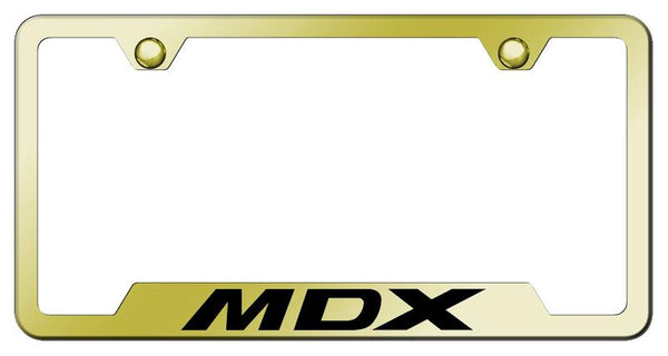 Acura MDX Gold Notched Laser Etched License Frame - GF.MDX.EG