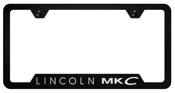 Lincoln MKC Cut-Out Frame - Laser Etched Black License Plate Frame - GF.MKC.EB