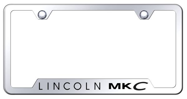 Lincoln MKC Cut-Out Frame - Laser Etched Mirrored License Plate Frame - GF.MKC.EC