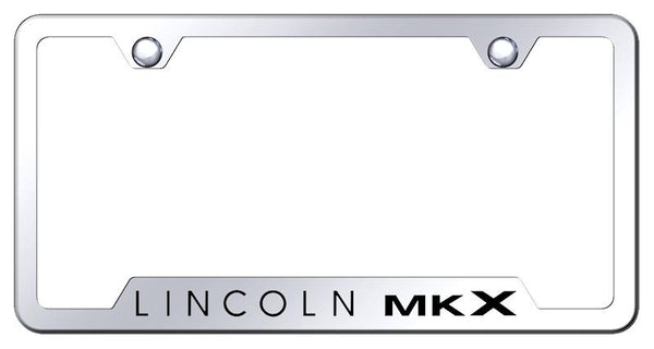 Lincoln MKX Stainless Steel Notched Laser Etched License Frame - GF.MKX.EC