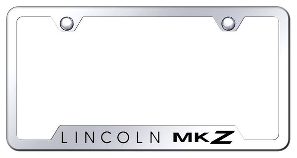 Lincoln MKZ Stainless Steel Notched Laser Etched License Frame - GF.MKZ.EC