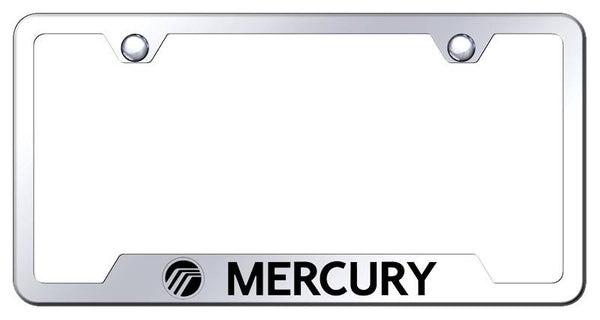 Mercury Mercury Stainless Steel Notched Laser Etched License Frame - GF.MRY.EC