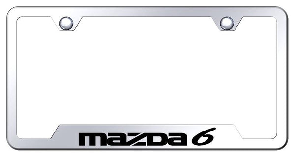 Mazda Mazda 6 Stainless Steel Notched Laser Etched License Frame - GF.MZ6.EC