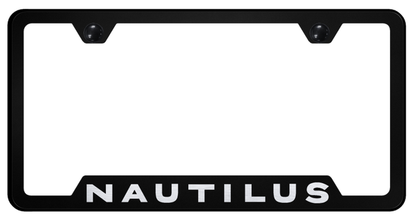 Lincoln Nautilus Cut-Out Frame - Laser Etched Black License Plate Frame - GF.NAUT.EB