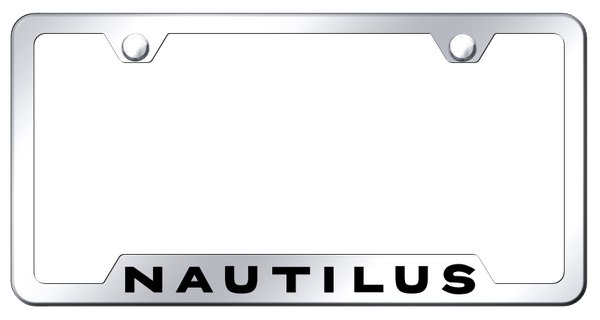 Lincoln Nautilus Cut-Out Frame - Laser Etched Mirrored License Plate Frame - GF.NAUT.EC