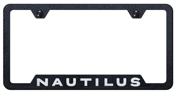 Lincoln Nautilus Cut-Out Frame - Laser Etched Rugged Black License Plate Frame - GF.NAUT.ERB