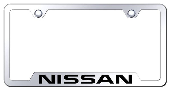 Nissan Nissan Stainless Steel Notched Laser Etched License Frame - GF.NIS.EC