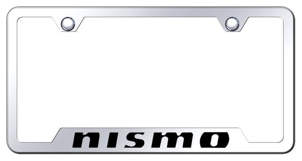 Nissan NISMO Stainless Steel Notched Laser Etched License Frame - GF.NSM.EC