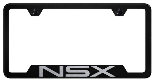 Acura NSX Black Notched Laser Etched License Frame - GF.NSX.EB