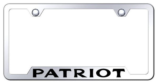 Jeep Patriot Stainless Steel Notched Laser Etched License Frame - GF.PAR.EC