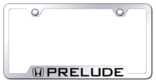 Honda Prelude Stainless Steel Notched Laser Etched License Frame - GF.PRE.EC