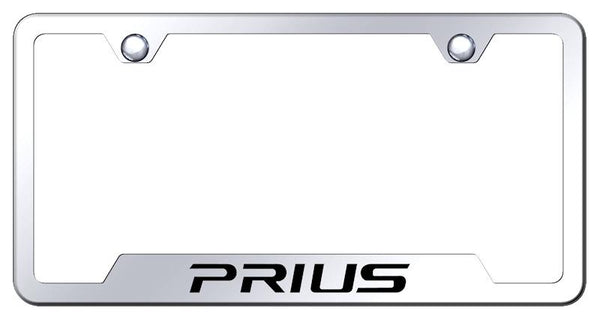 Toyota Prius Stainless Steel Notched Laser Etched License Frame - GF.PRI.EC