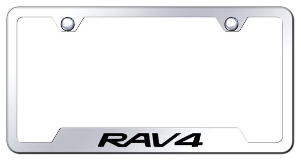 Toyota RAV4 Stainless Steel Notched Laser Etched License Frame - GF.RAV.EC