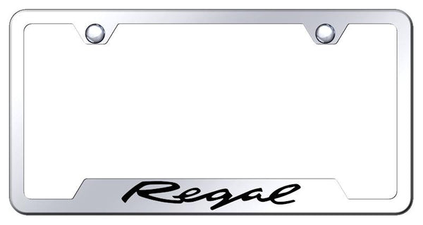 Buick Regal Stainless Steel Notched Laser Etched License Frame - GF.REG.EC