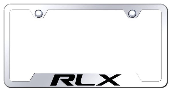 Acura RLX Stainless Steel Notched Laser Etched License Frame - GF.RLX.EC