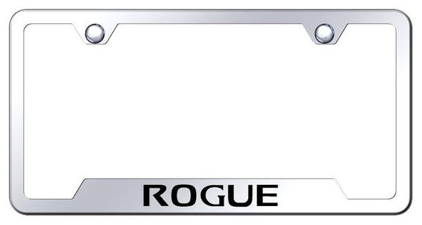 Nissan Rogue Stainless Steel Notched Laser Etched License Frame - GF.ROG.EC