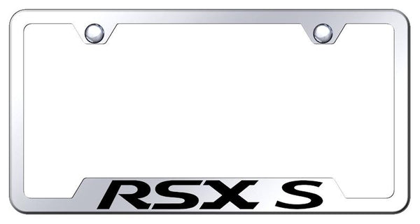 Acura RSX-S Stainless Steel Notched Laser Etched License Frame - GF.RSS.EC