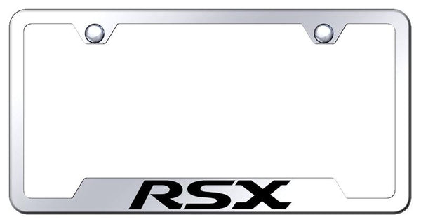 Acura RSX Stainless Steel Notched Laser Etched License Frame - GF.RSX.EC