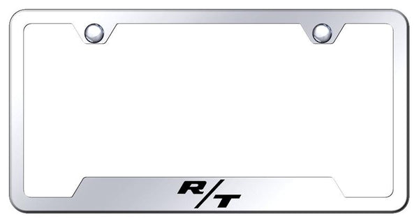 Dodge Dodge R/T Stainless Steel Notched Laser Etched License Frame - GF.RT.EC