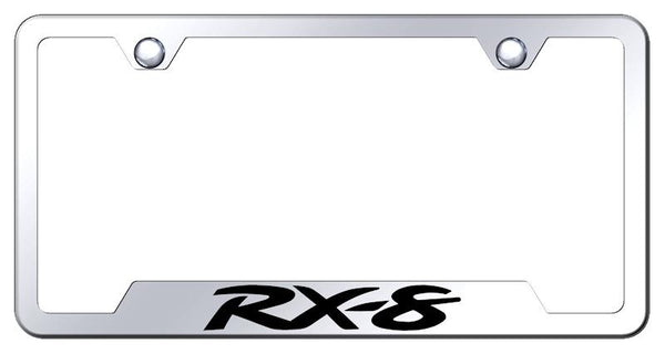 Mazda RX-8 Stainless Steel Notched Laser Etched License Frame - GF.RX8.EC