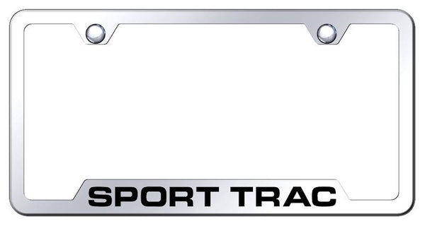 Ford Sport Trac Stainless Steel Notched Laser Etched License Frame - GF.SPT.EC