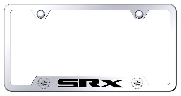 Cadillac SRX Stainless Steel Notched Laser Etched License Frame - GF.SRX2.EC