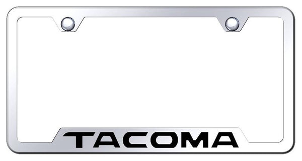 Toyota Tacoma Stainless Steel Notched Laser Etched License Frame - GF.TAC.EC