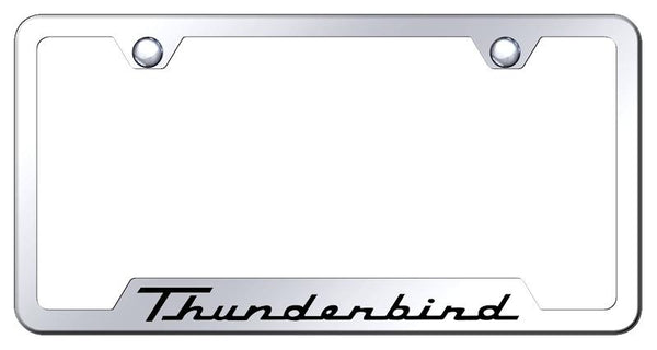 Ford Thunderbird Stainless Steel Notched Laser Etched License Frame - GF.THU.EC