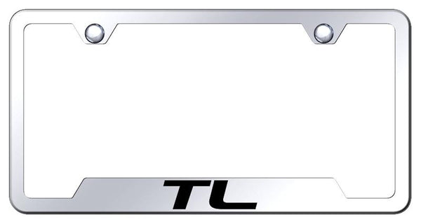 Acura TL Stainless Steel Notched Laser Etched License Frame - GF.TL.EC